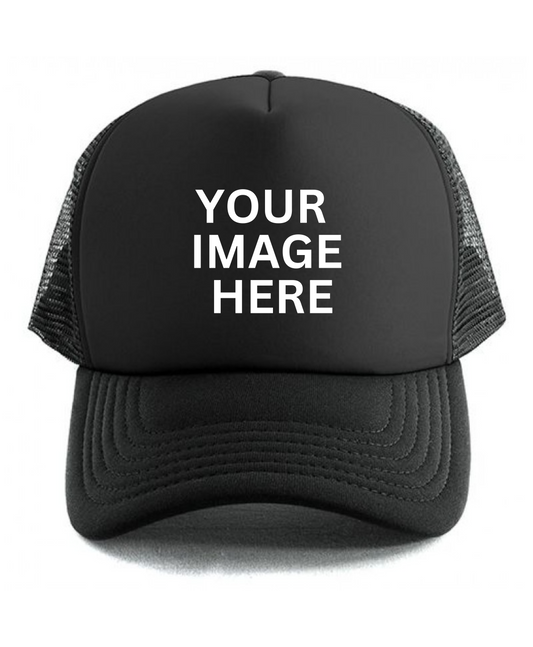Custom Printed Black Foam Trucker Hat